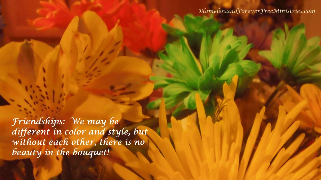 Proverbs 17:17 (NIV):  “A friend loves at all times, and a brother is born for adversity.”