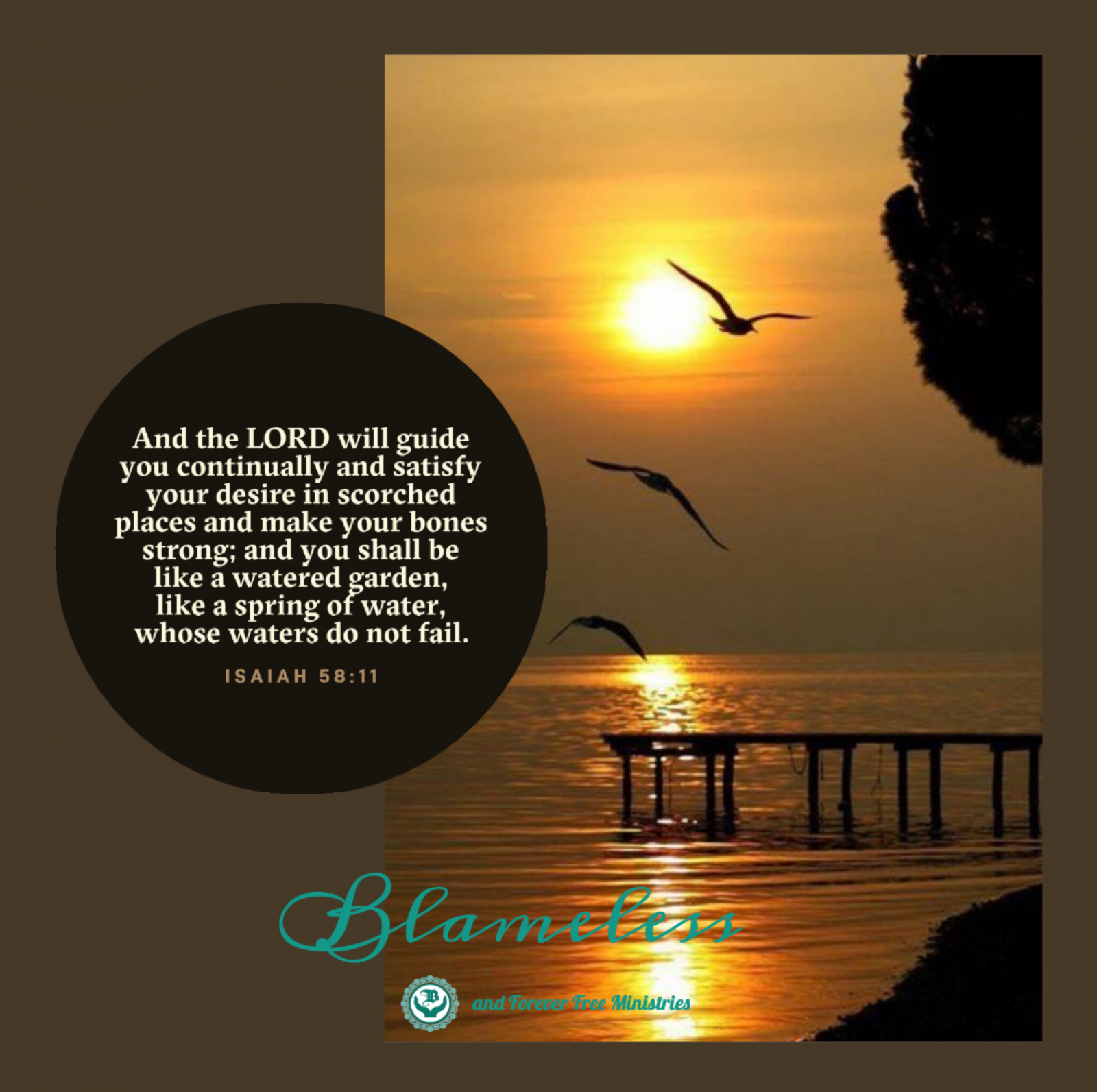 Isaiah 58:11 - Blameless